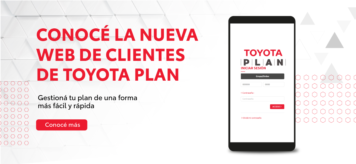 Te damos la bienvenida a Toyota Plan